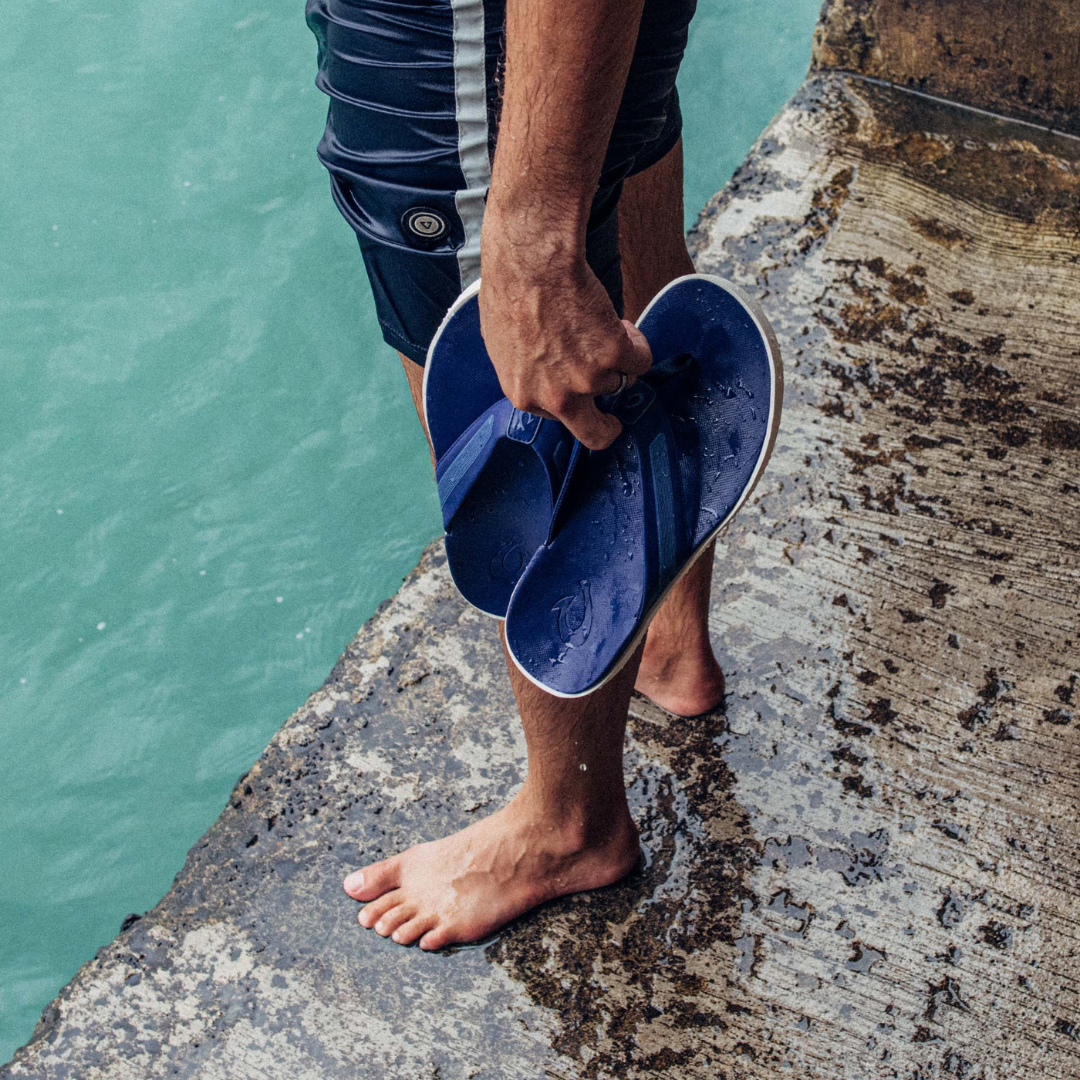 Olukai Leeward Flip Flops - Navy