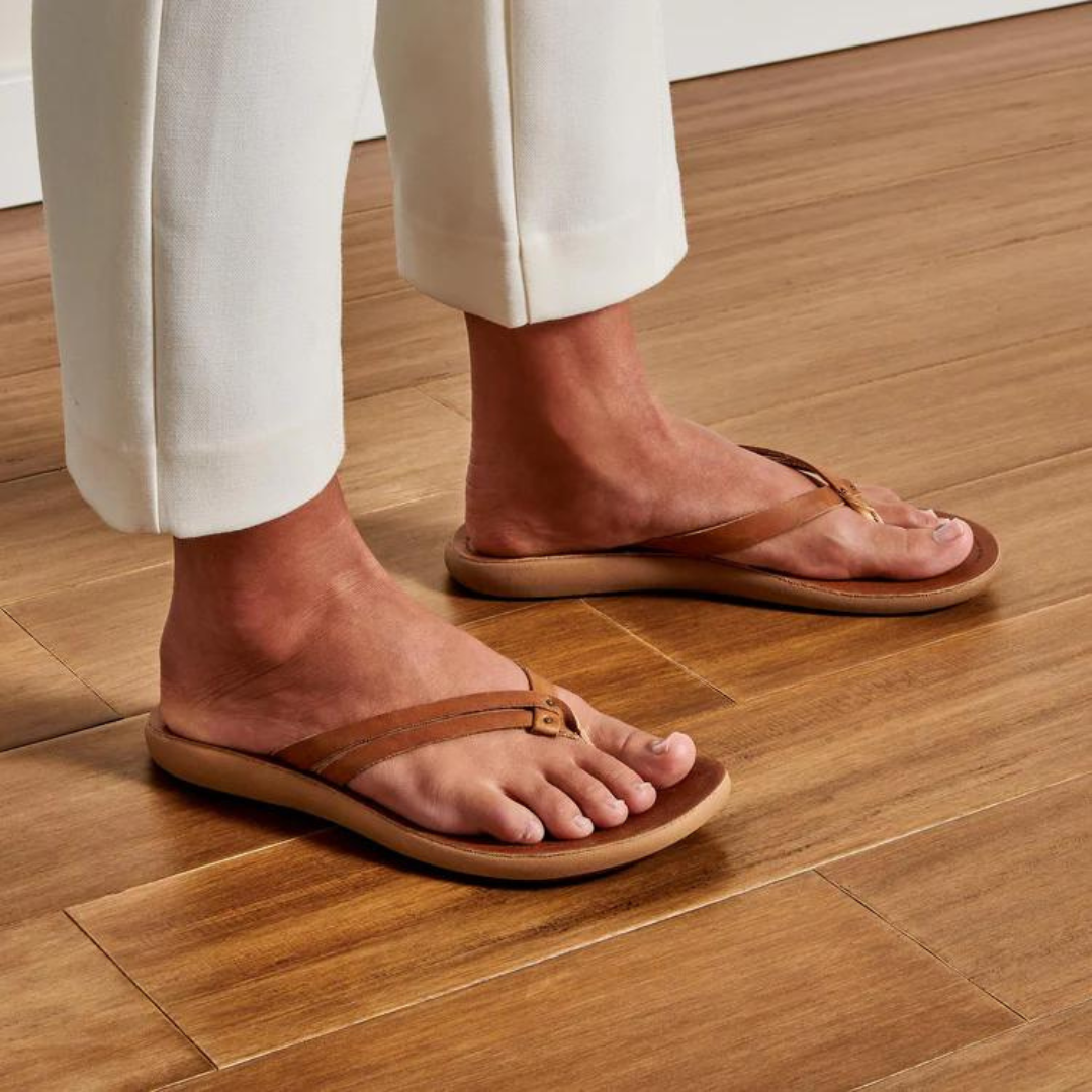 Olukai Kapehe Luana Flip Flops - Sahara