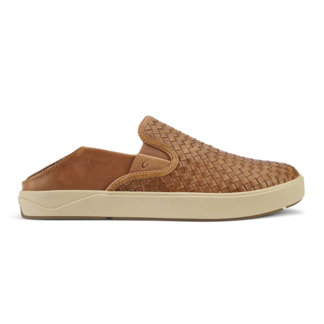 Oluaki Lae'ahi Lauhala Woven Slip Ons - Fox