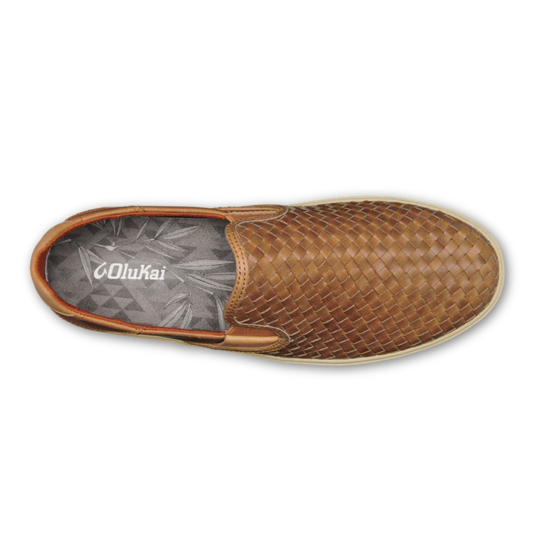 Oluaki Lae'ahi Lauhala Woven Slip Ons - Fox