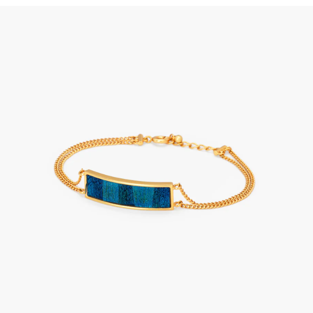 Brackish San Pedro Bar Bracelet - Peacock