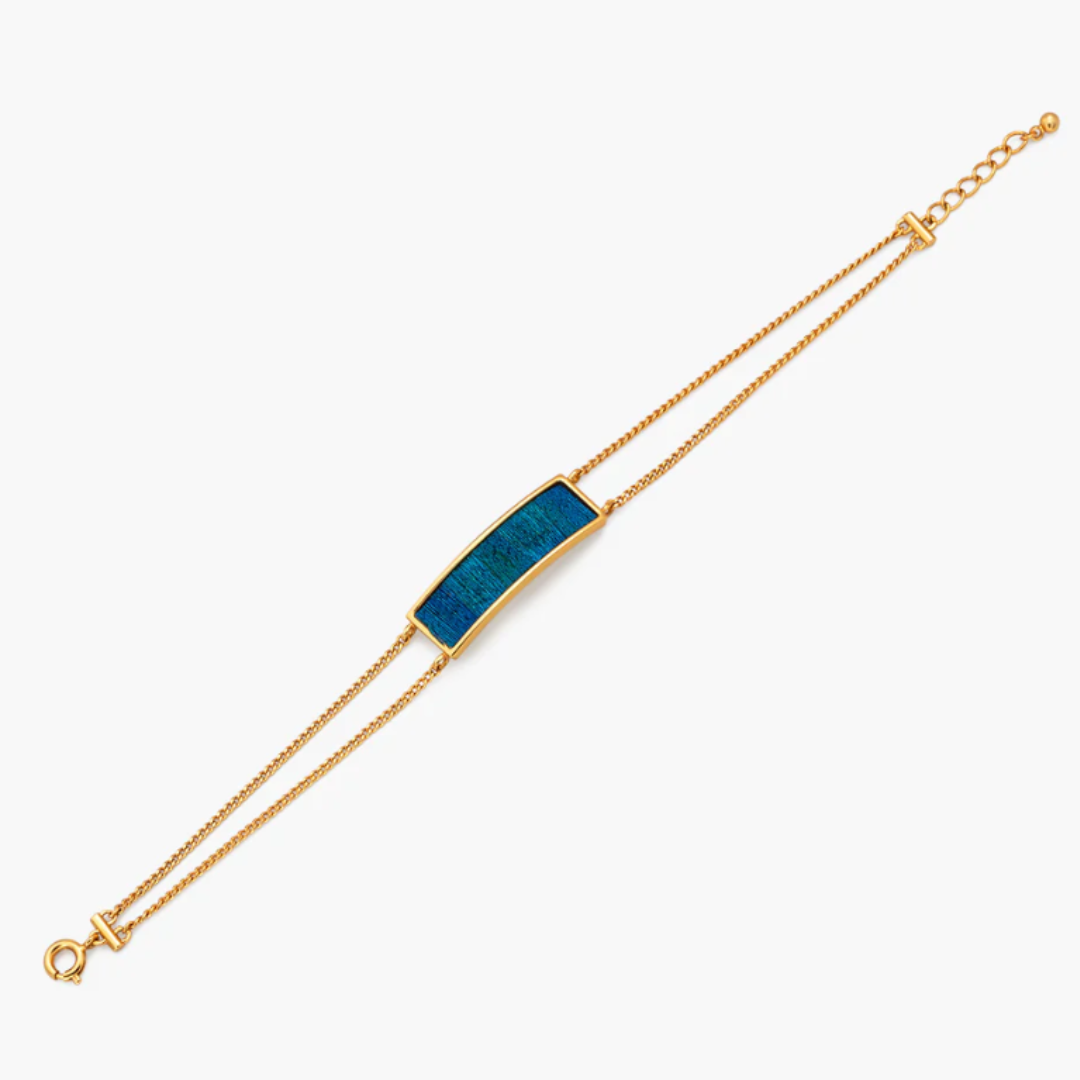 Brackish San Pedro Bar Bracelet - Peacock