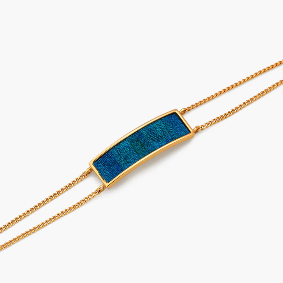 Brackish San Pedro Bar Bracelet - Peacock