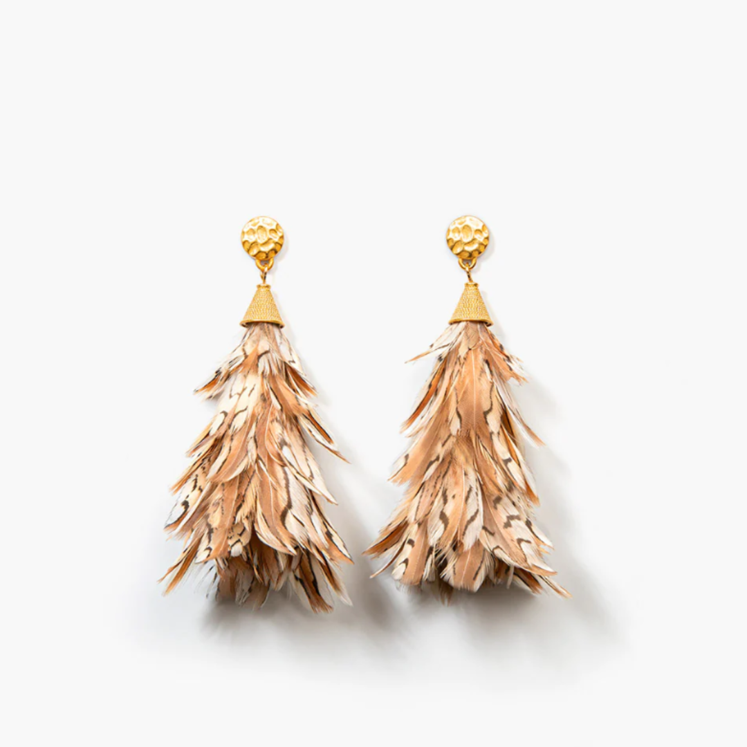 Brackish Anna Statement Earrings - Quail