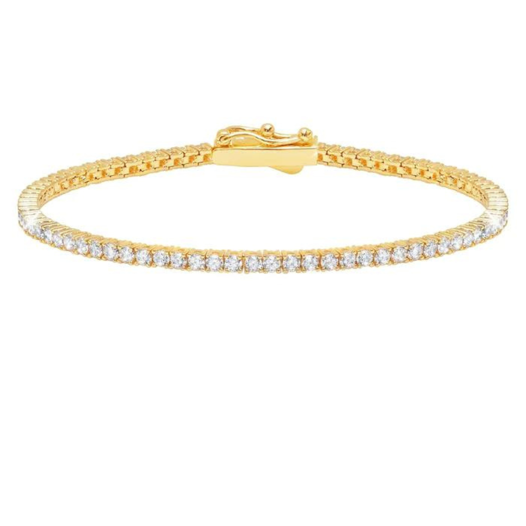 Crislu Classic Small Brilliant Tennis Bracelet