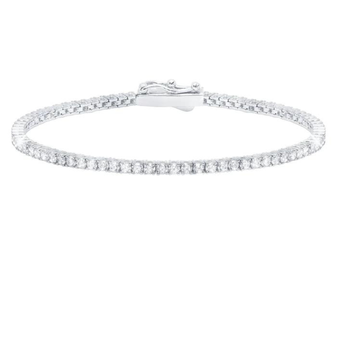 Crislu Classic Small Brilliant Tennis Bracelet