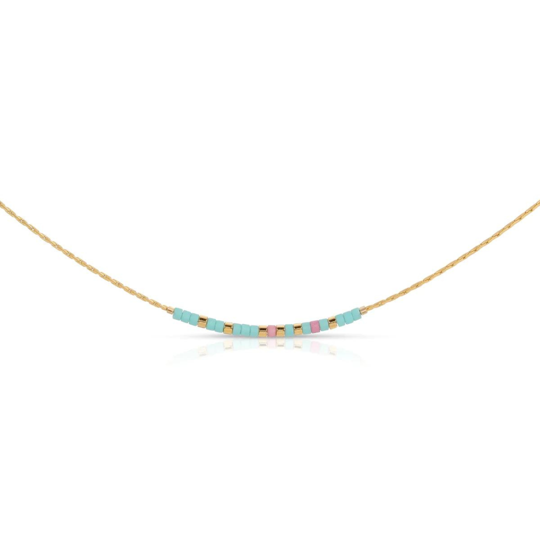 Dot & Dash Morse Code Necklace - Sisters