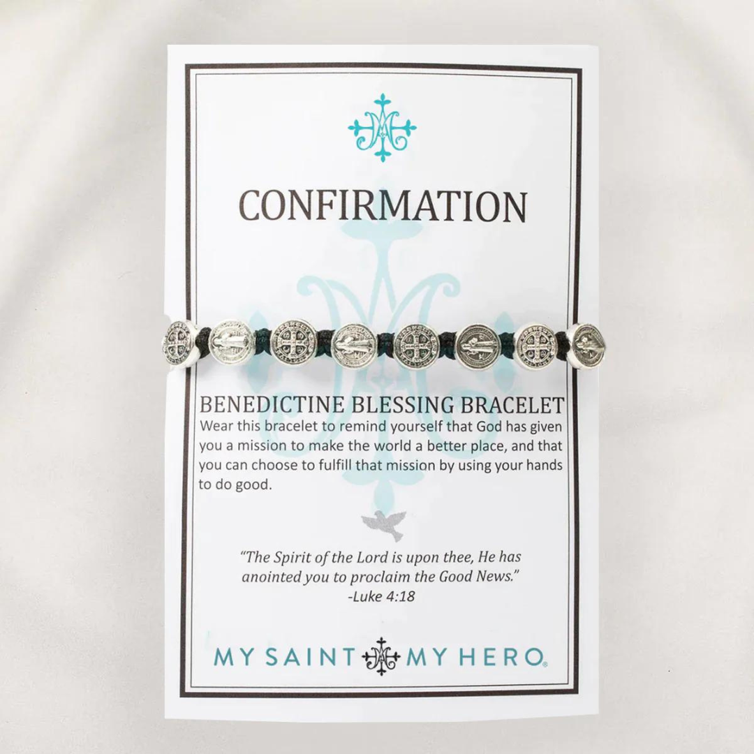 My Saint My Hero Confirmation Blessing Bracelet