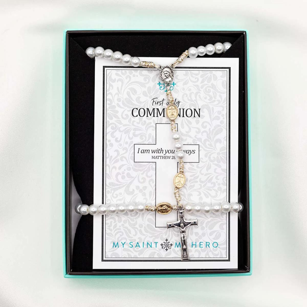 My Saint My Hero First Communion Rosary