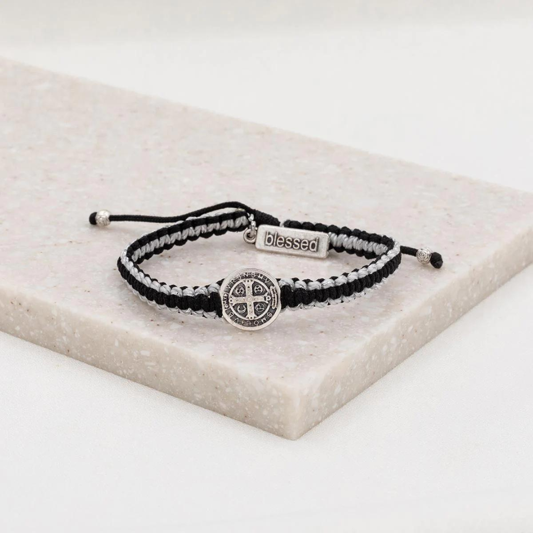 My Saint My Hero Gratitude Blessing Bracelet - Black