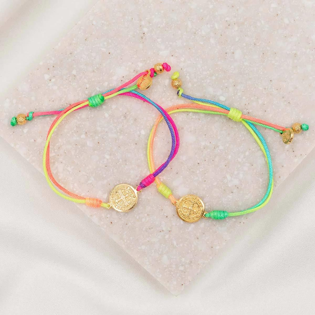 My Saint My Hero Rainbow Best Friends Bracelet Set