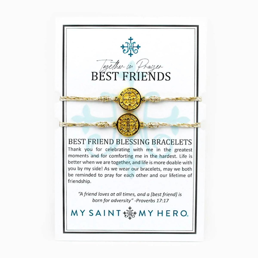 My Saint My Hero Rainbow Best Friends Bracelet Set