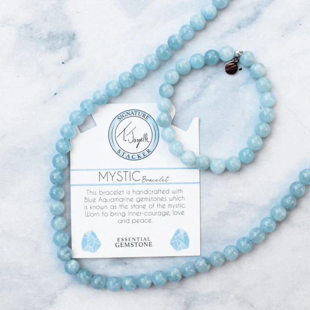 T. Jazelle Mystic Bead Bracelet - Blue Aquamarine