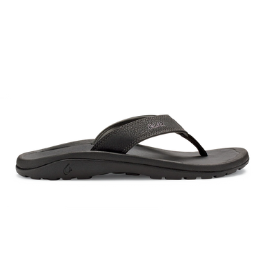 Olukai Ohana Flip Flops - Black/Dark Shadow - The Cottage