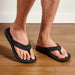 Olukai Ohana Flip Flops - Black/Dark Shadow - The Cottage