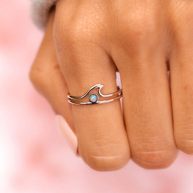 Pura Vida Opal Wave Ring - The Cottage