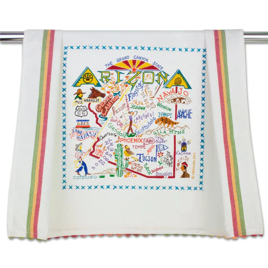 Catstudio Geography Dish Towel - The Cottage