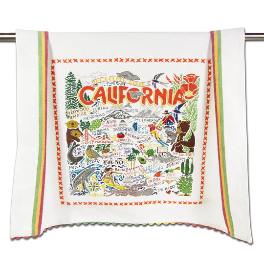 Catstudio Geography Dish Towel - The Cottage