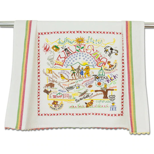 Catstudio Geography Dish Towel - The Cottage