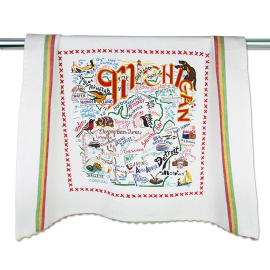 Catstudio Geography Dish Towel - The Cottage