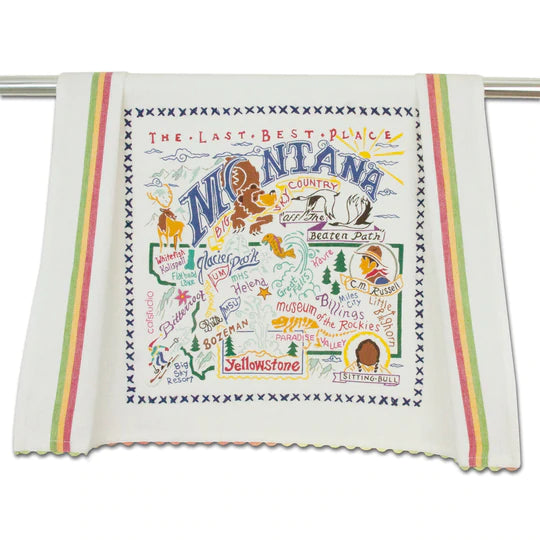 Catstudio Geography Dish Towel - The Cottage