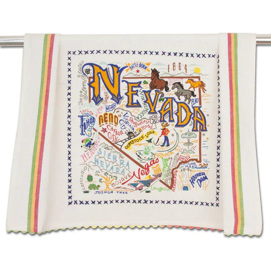 Catstudio Geography Dish Towel - The Cottage