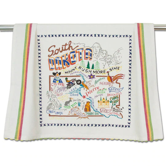 Catstudio Geography Dish Towel - The Cottage