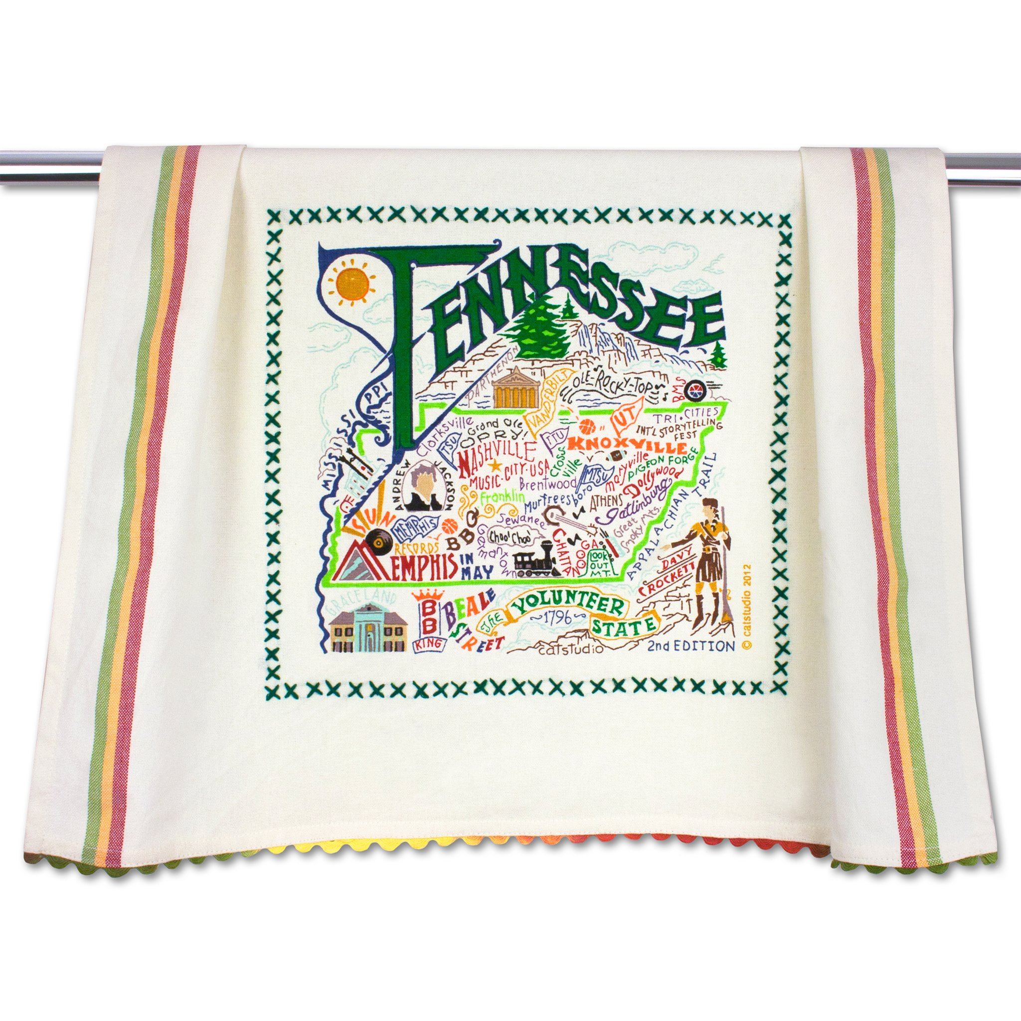 Catstudio Geography Dish Towel - The Cottage