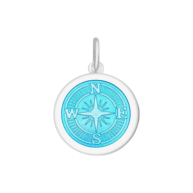 Lola Compass Pendant - Light Blue - The Cottage