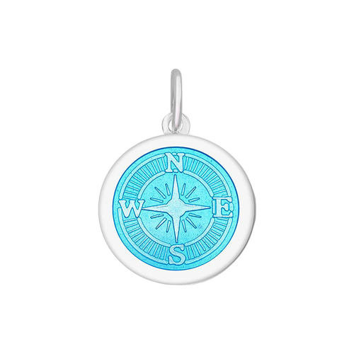 Lola Compass Pendant - Light Blue - The Cottage