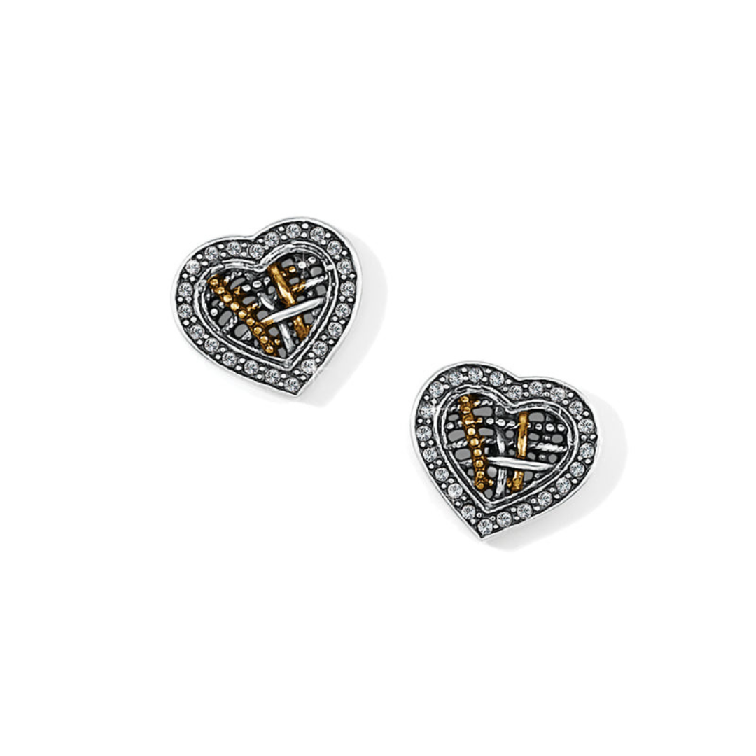 Brighton Neptune's Rings Woven Round Heart Earrings - The Cottage