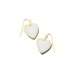 Kendra Scott Gold Heart Drop Druzy Earrings - Iridescent Druzy - The Cottage