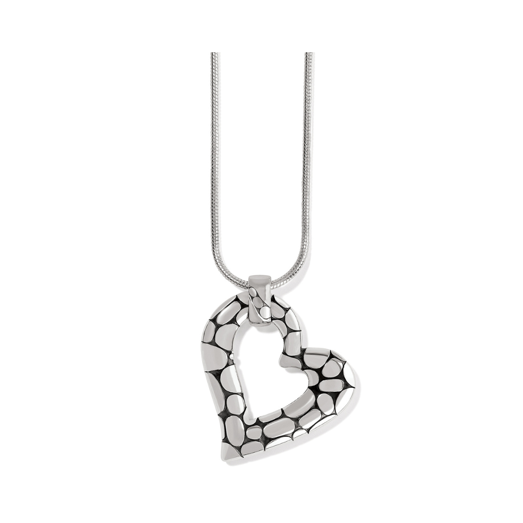 Brighton Pebble Heart Necklace - The Cottage