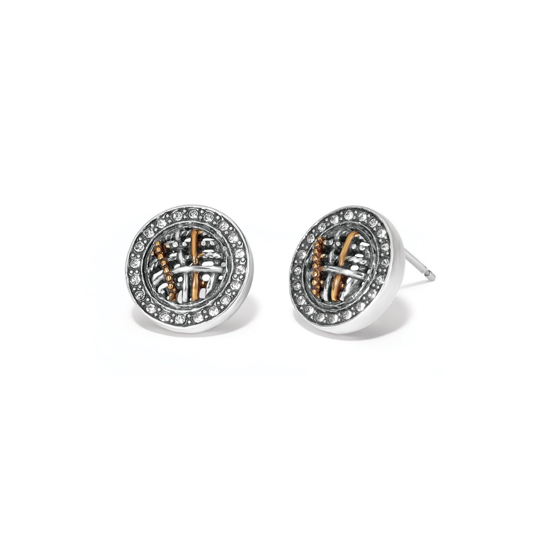 Brighton Neptune's Rings Woven Round Post Earrings - The Cottage