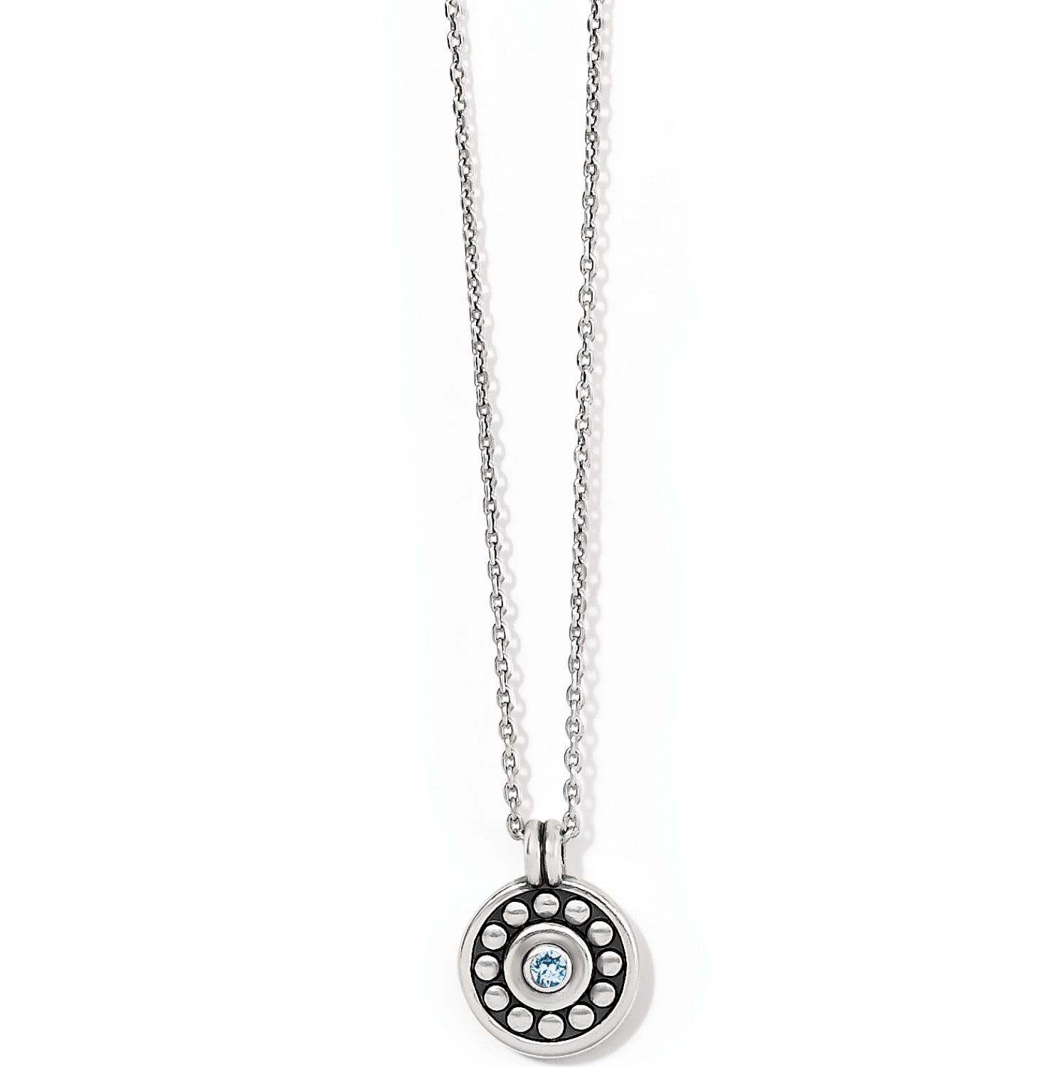 Brighton Pebble Dot Medali Petite Necklace - The Cottage