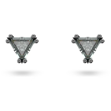 Swarovski Stilla Stud Earrings - Gray/Rhodium - The Cottage