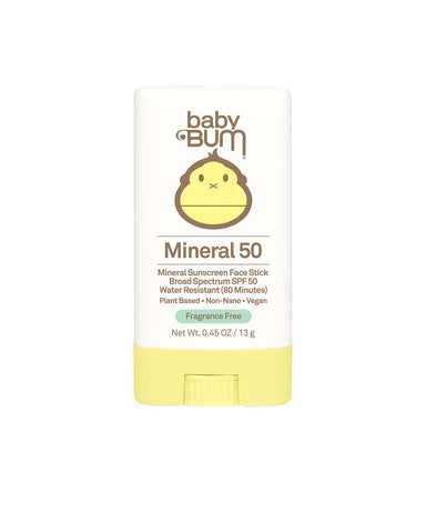 Sun Bum Baby Bum SPF 50 Mineral Sunscreen Face Stick - The Cottage