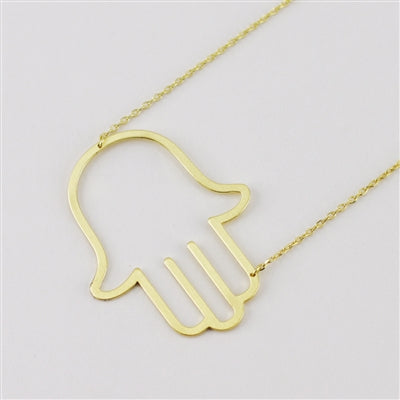 Cool & Interesting Hamsa Hand Necklace - The Cottage