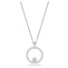 Swarovski Creativity Circle Pendant - Rhodium - The Cottage