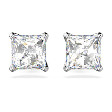 Swarovski Attract Square Cut Earrings - Rhodium - The Cottage