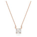 Swarovski Attract Square Cut Necklace - Rose Gold - The Cottage