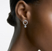 Swarovski Attract Circle Hoop Earrings - Rhodium - The Cottage