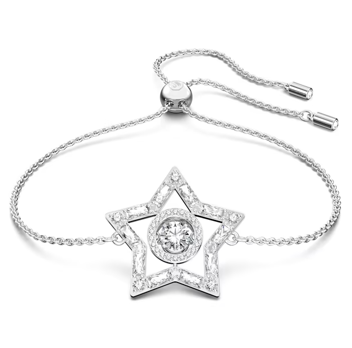 Swarovski Stella Star Bracelet - Rhodium - The Cottage