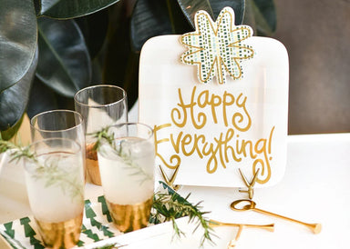 Happy Everything Mini Platter - White Stripe - The Cottage