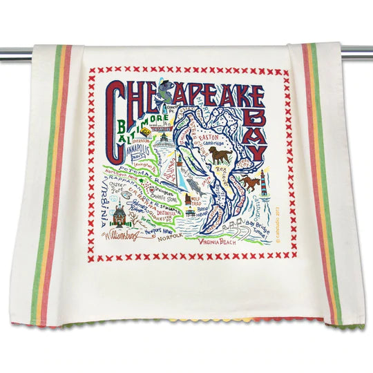 Catstudio Geography Dish Towel - The Cottage