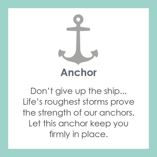 Lola Anchor Pendant - Gold - The Cottage