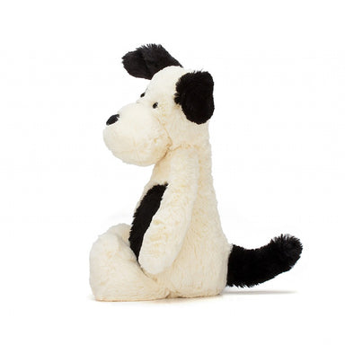 Jellycat Bashful Medium Puppy - Black/Cream - The Cottage