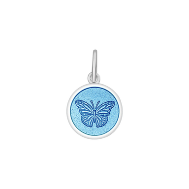 Lola Butterfly Pendant - Light Blue - The Cottage