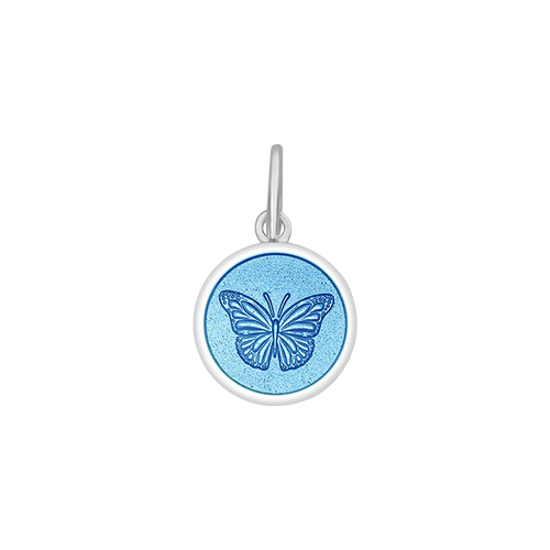 Lola Butterfly Pendant - Light Blue - The Cottage