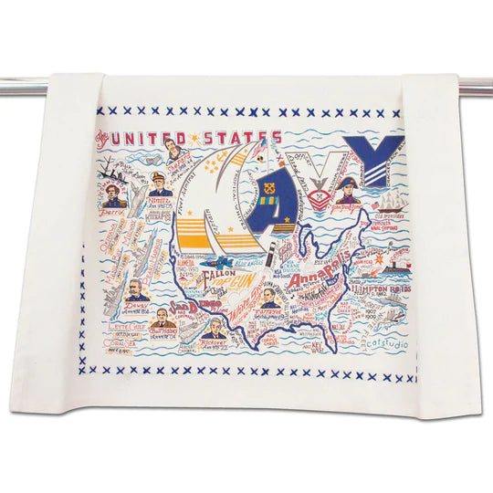 Catstudio Geography Dish Towel - The Cottage